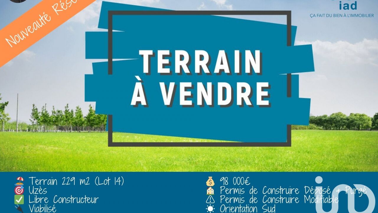 terrain  pièces 229 m2 à vendre à Uzès (30700)