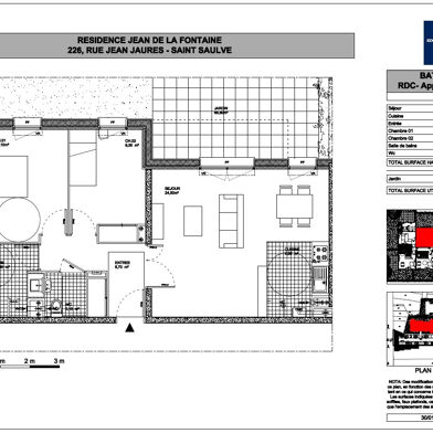 Appartement 3 pièces 65 m²