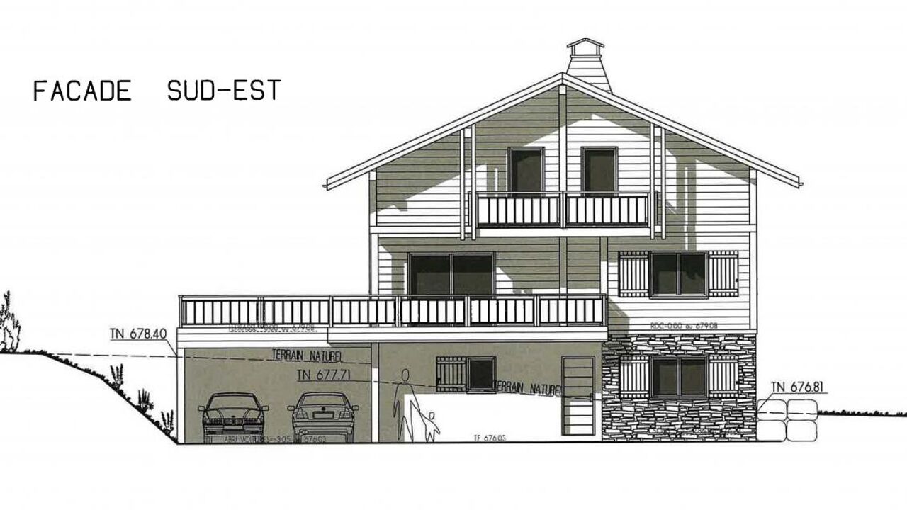 maison 140 m2 à construire à Passy (74480)