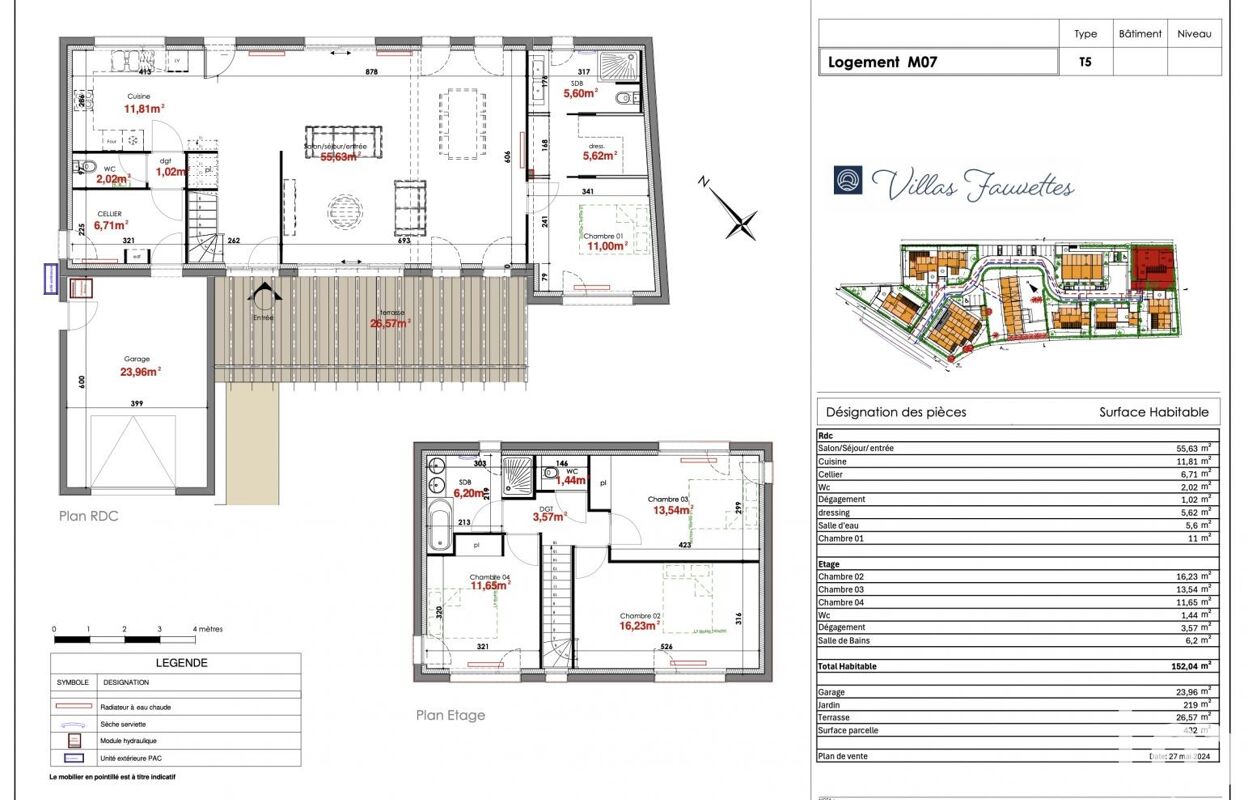 maison 7 pièces 152 m2 à vendre à La Bernerie-en-Retz (44760)