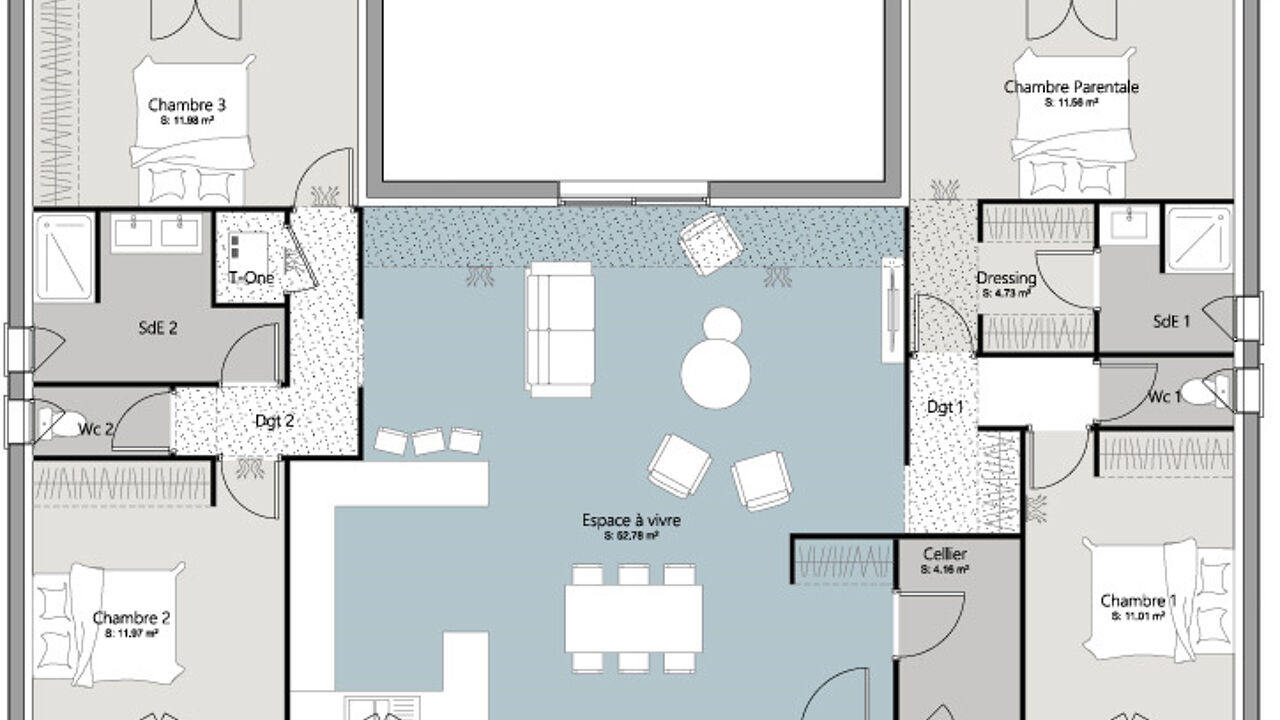 maison 130 m2 à construire à Mios (33380)