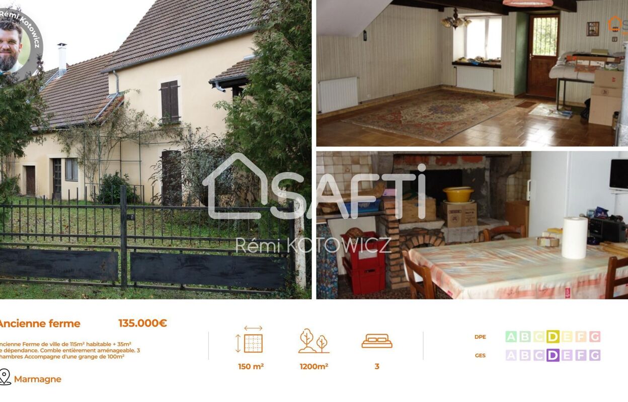 maison 7 pièces 150 m2 à vendre à Marmagne (71710)