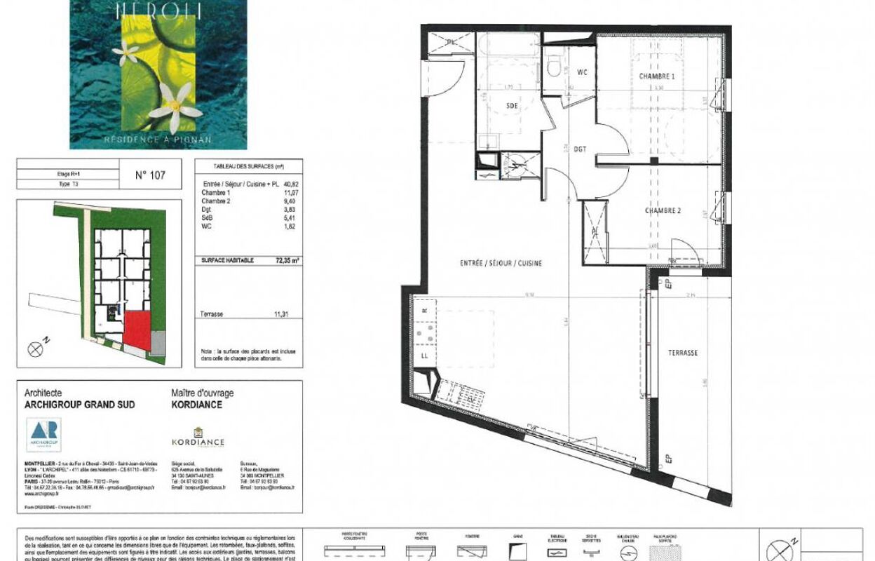 appartement  pièces 72 m2 à louer à Pignan (34570)