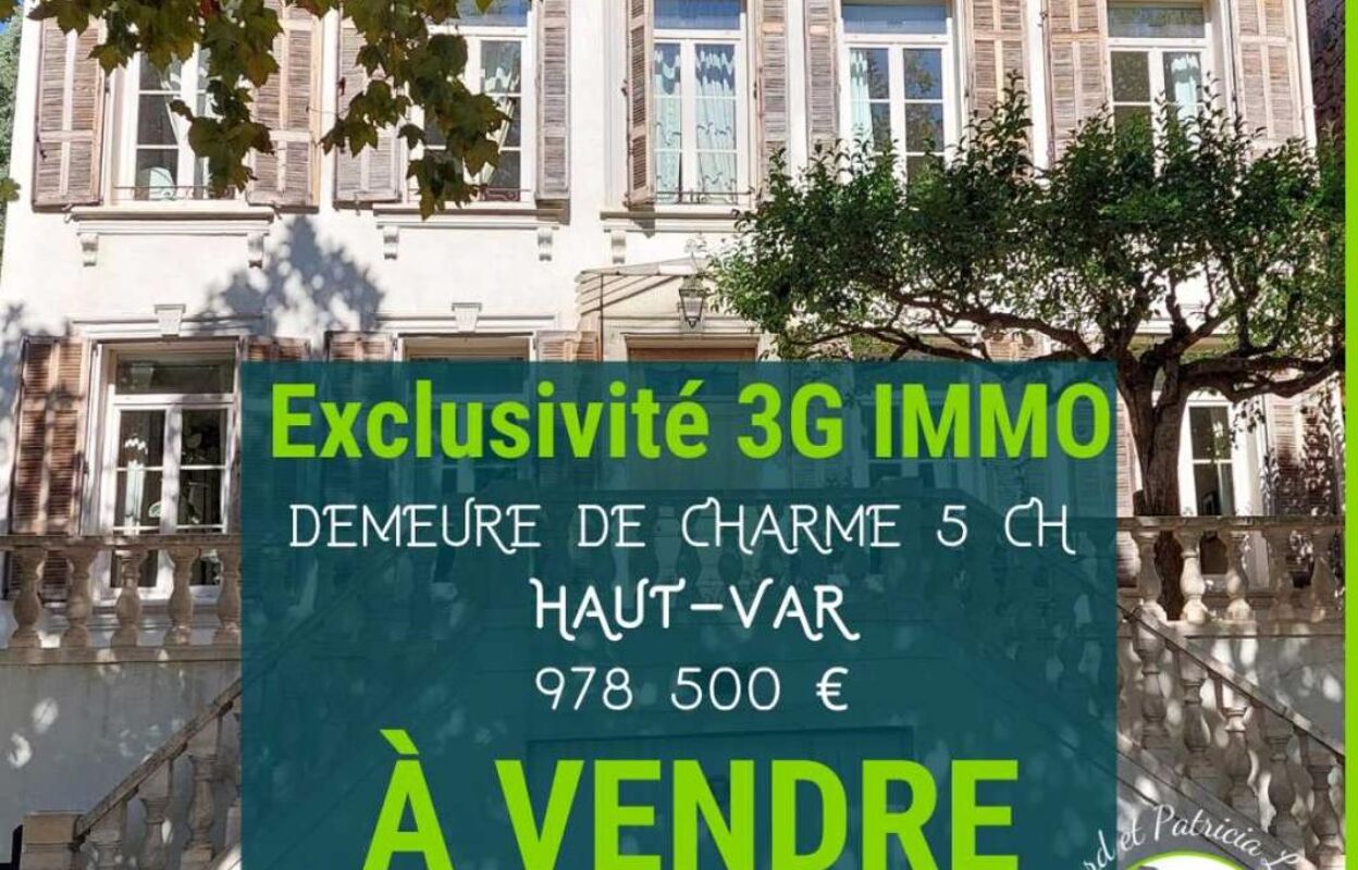 maison 7 pièces 190 m2 à vendre à Bargemon (83830)