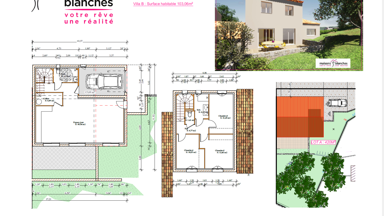 maison 103 m2 à construire à Belcodène (13720)