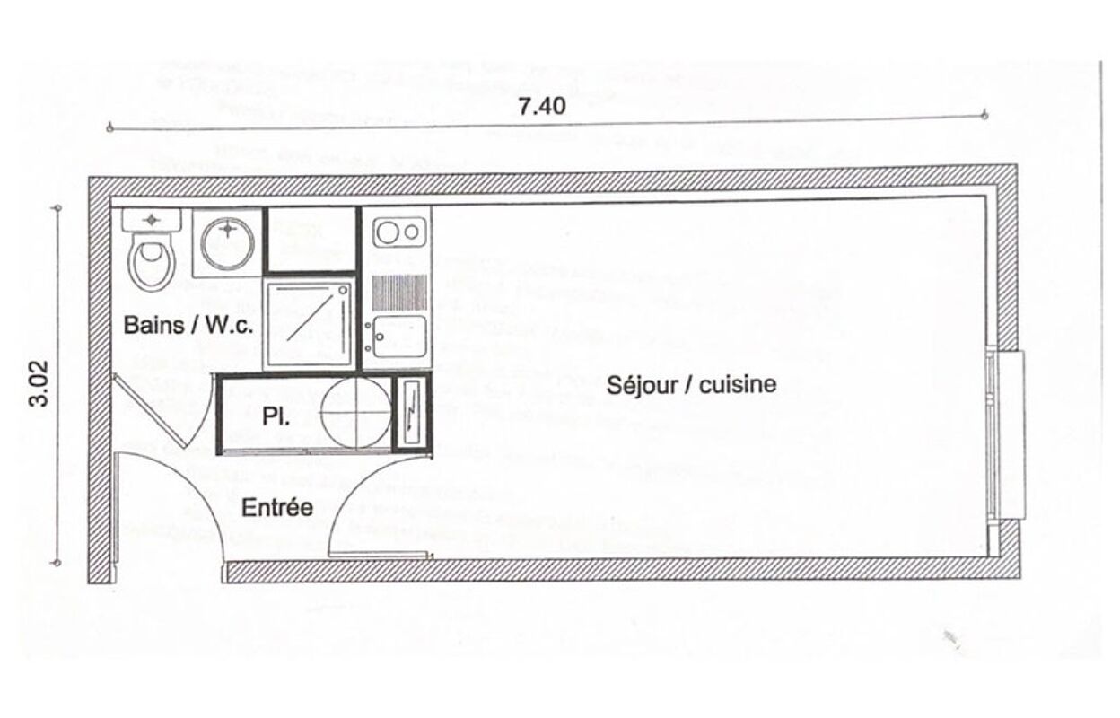 appartement 1 pièces 15 m2 à vendre à Toulouse (31200)