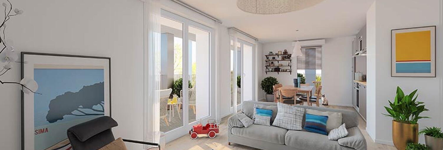 Appartement neuf T2, T3 Pièce 47 à 65 m² à vendre à Rennes (35000)