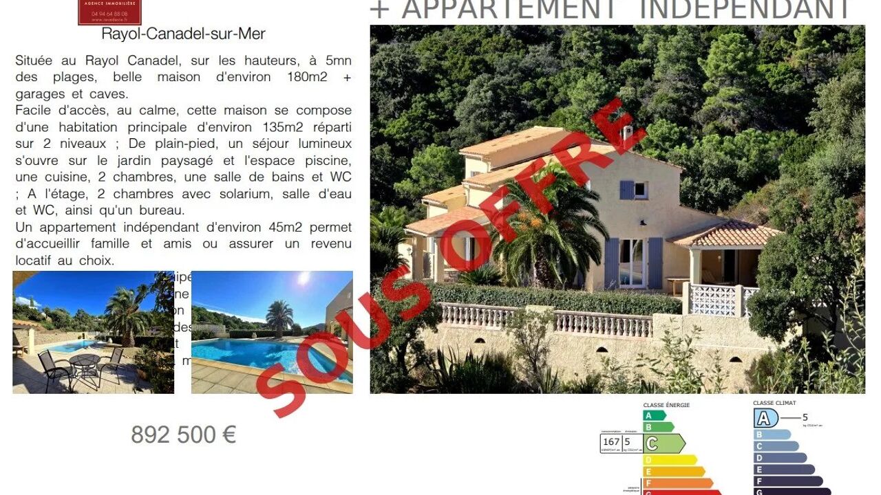 maison 7 pièces 180 m2 à vendre à Rayol-Canadel-sur-Mer (83820)