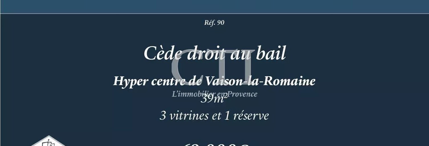 Commerce 1 Pièce  m² à vendre à Vaison-la-Romaine (84110)