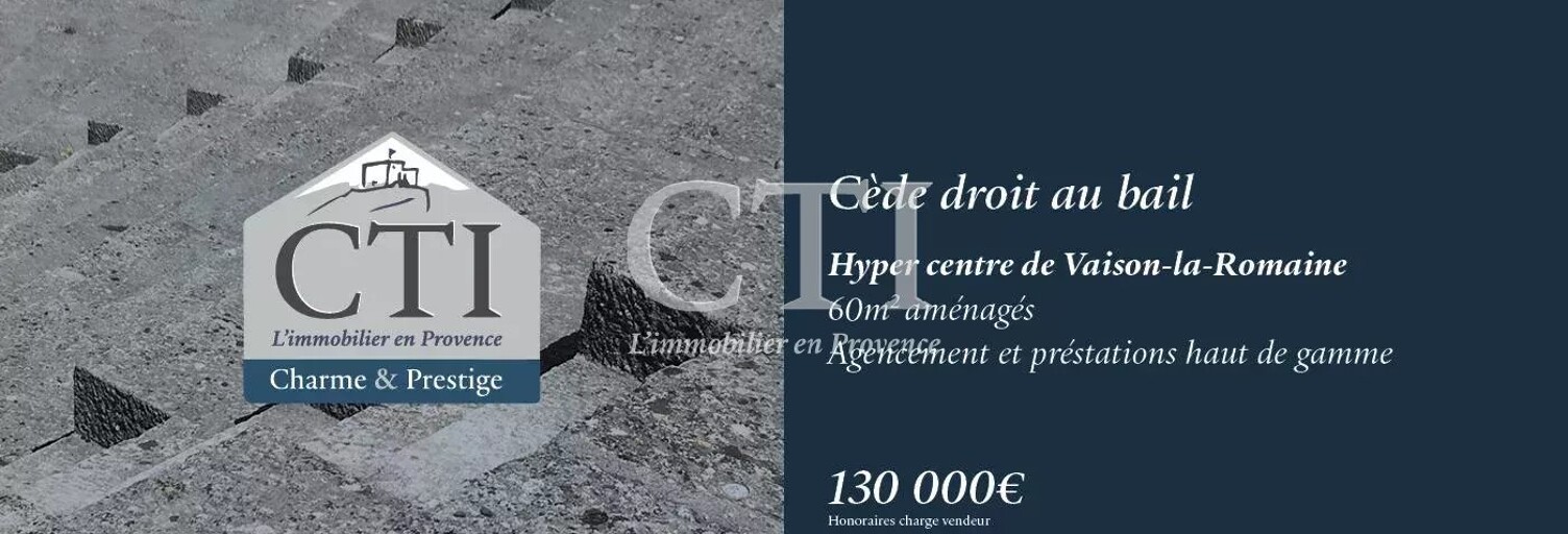 Commerce 1 Pièce 60 m² à vendre à Vaison-la-Romaine (84110)