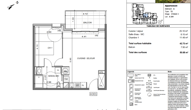Appartement 2 pièces  à vendre Barcarès (Le) 66420