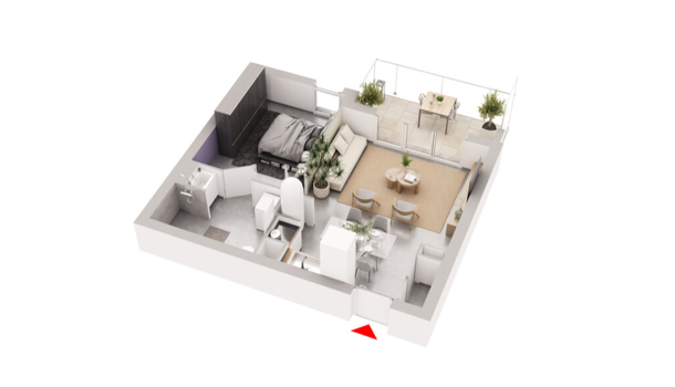 Appartement 2 pièces  à vendre Barcarès (Le) 66420