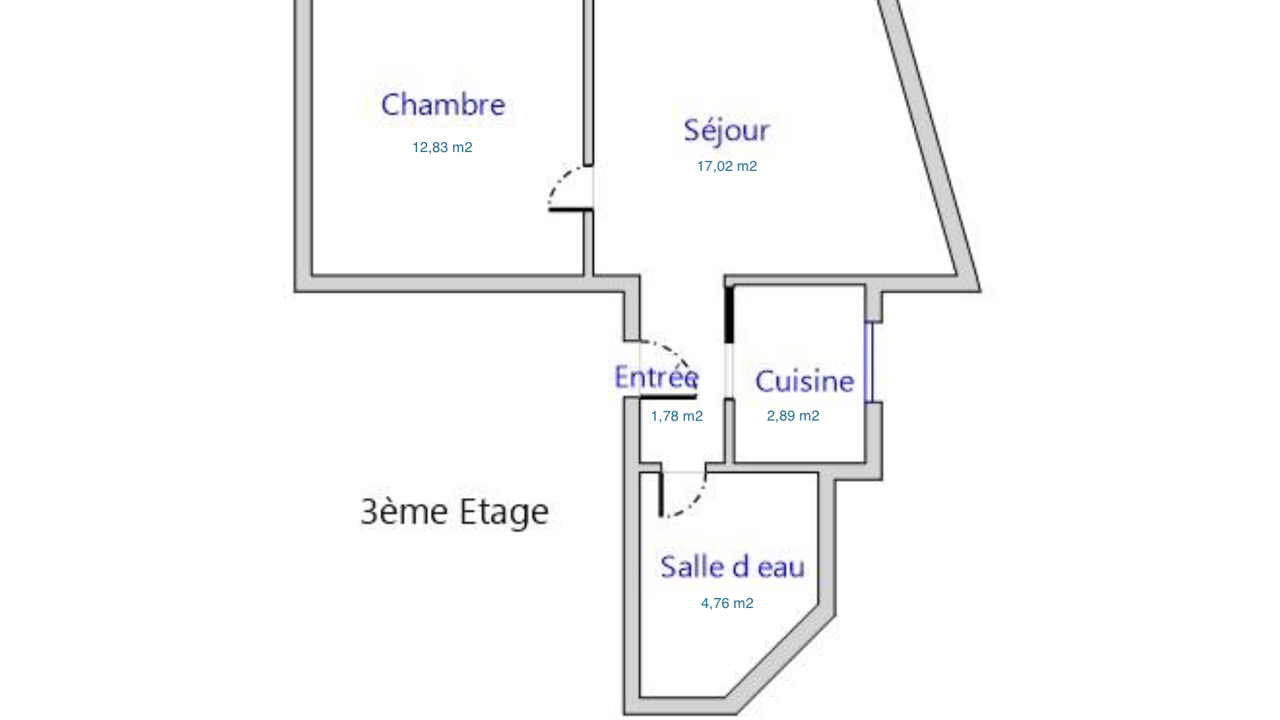 appartement 2 pièces 39 m2 à vendre à Paris 12 (75012)