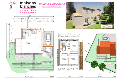 maison 114 m2 à construire à Aix-en-Provence (13090)