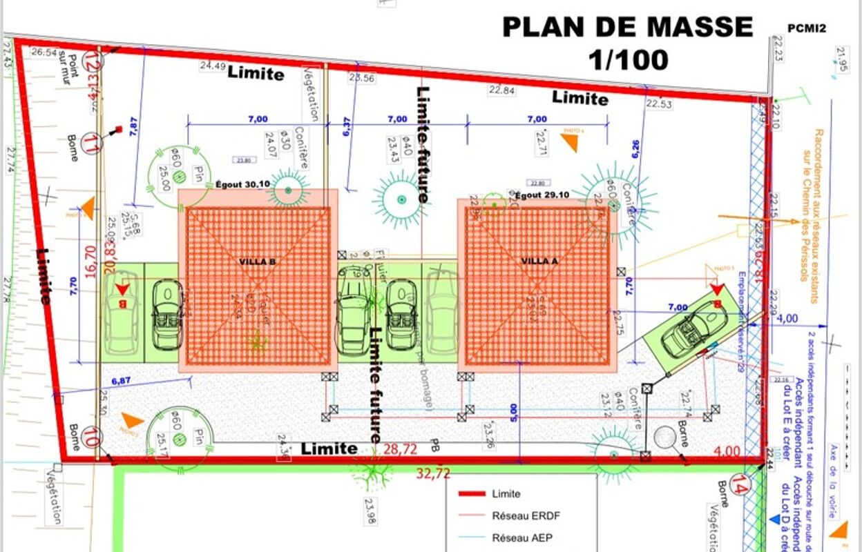 terrain  pièces 650 m2 à vendre à Pégomas (06580)