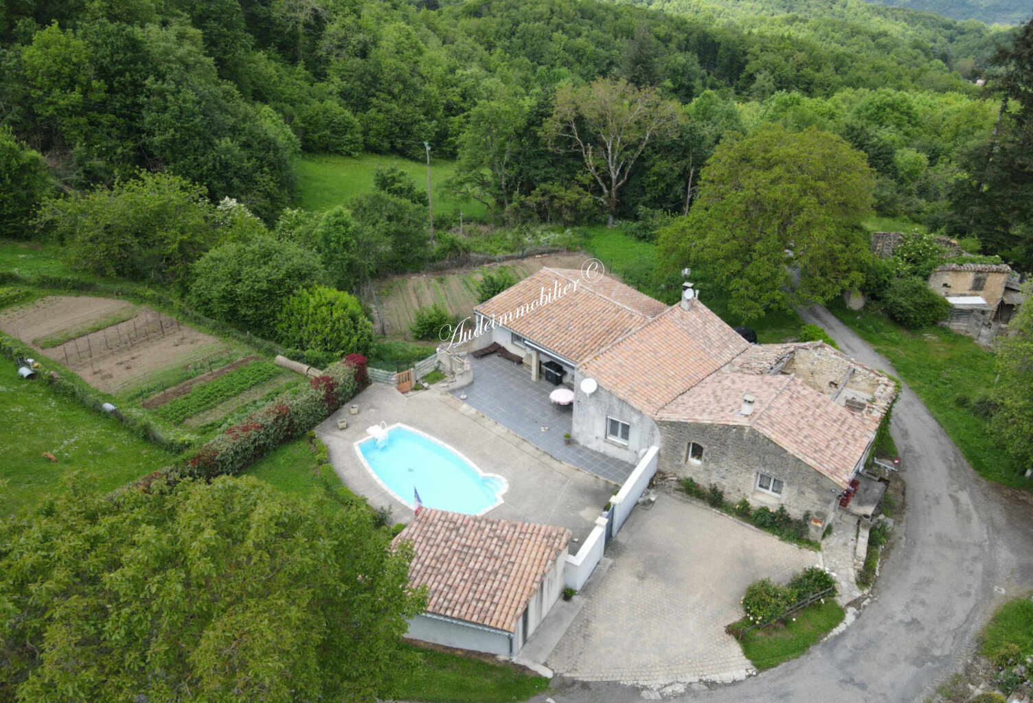 Maison avec jardin, piscine et dépendance — photo 1