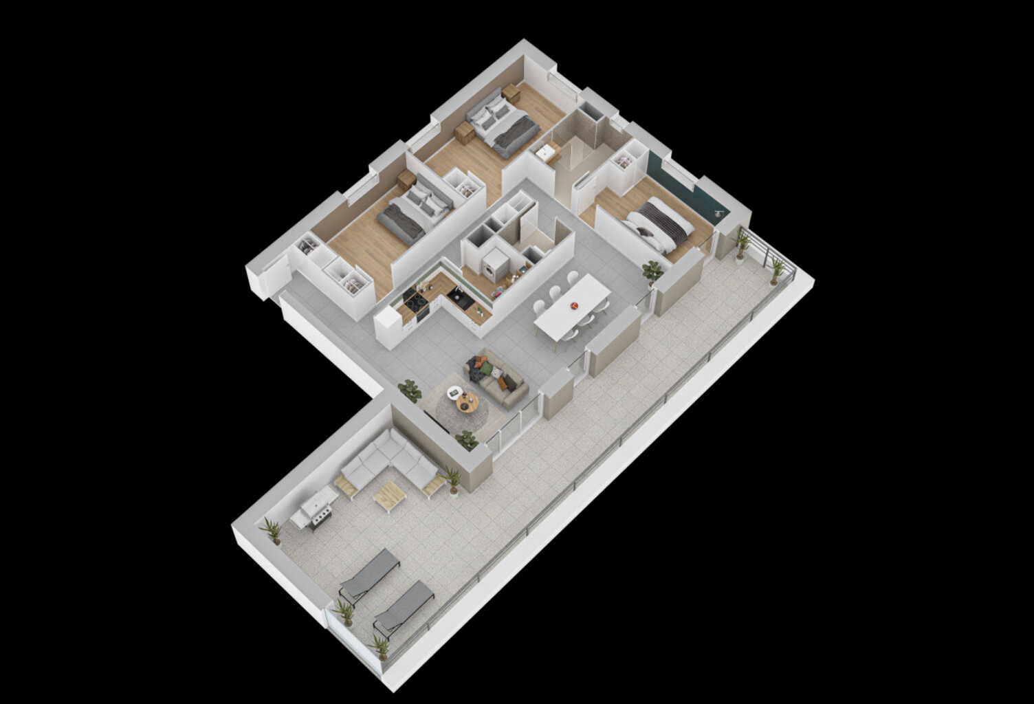 APPARTEMENT NEUF, DERNIER ÉTAGE, AVANNE, 106,30 M2, 3 CHAMBR — photo 1
