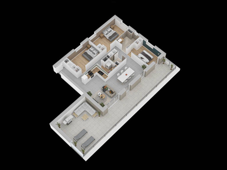 APPARTEMENT NEUF, DERNIER ÉTAGE, AVANNE, 106,30 M2, 3 CHAMBR — photo 1