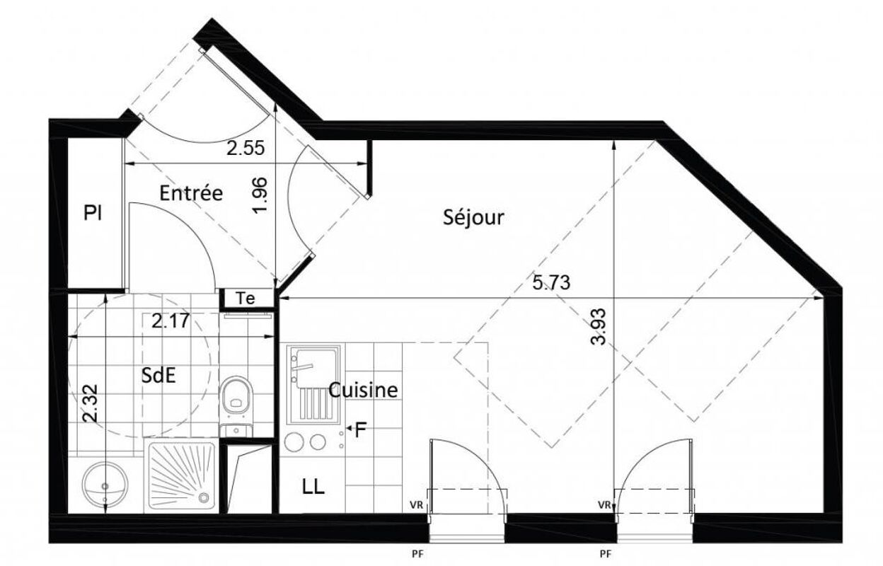 appartement 1 pièces 30 m2 à louer à Châtenay-Malabry (92290)