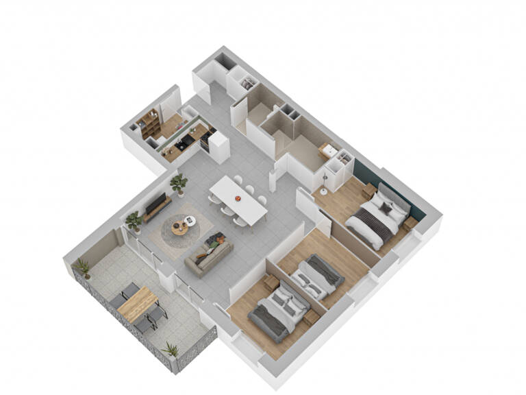 APPARTEMENT NEUF, PREMIER ÉTAGE, AVANNE, 94 M2, 3 CHAMBRES, — photo 1