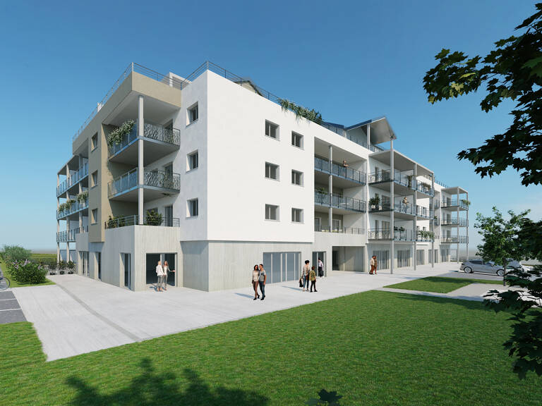 APPARTEMENT NEUF, PREMIER ÉTAGE, AVANNE, 79,90 M2, 3 PIECES, — photo 1