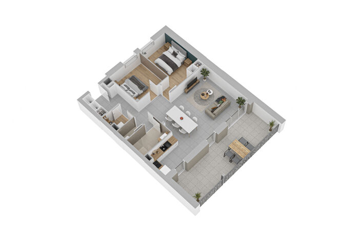 APPARTEMENT NEUF, PREMIER ÉTAGE, AVANNE, 79,90 M2, 3 PIECES, — photo 2