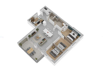 APPARTEMENT NEUF DEUXIEME ÉTAGE, AVANNE (1 KM DE BESANCON), — photo du bien