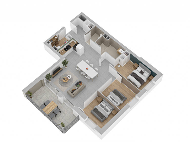 APPARTEMENT NEUF DEUXIEME ÉTAGE, AVANNE (1 KM DE BESANCON), — photo 1