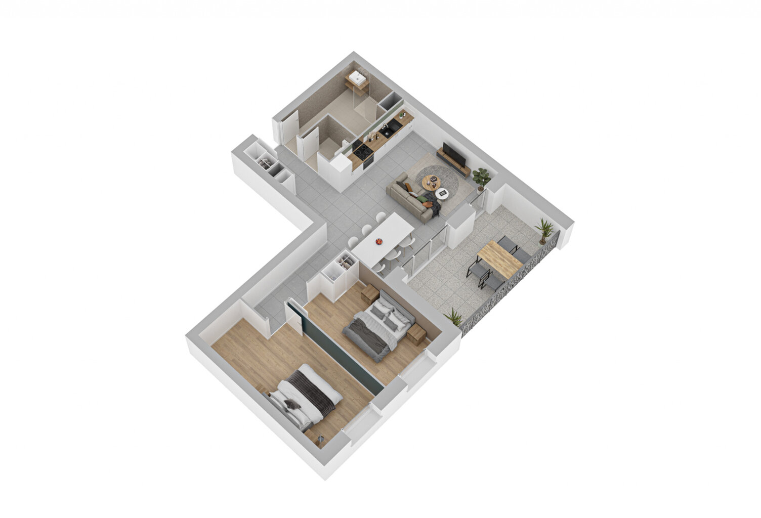 APPARTEMENT NEUF, DEUXIÈME ÉTAGE, AVANNE, 76,40 M2, 3 PIECES — photo 1