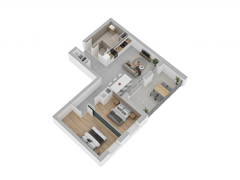 APPARTEMENT NEUF, DEUXIÈME ÉTAGE, AVANNE, 76,40 M2, 3 PIECES — photo 1