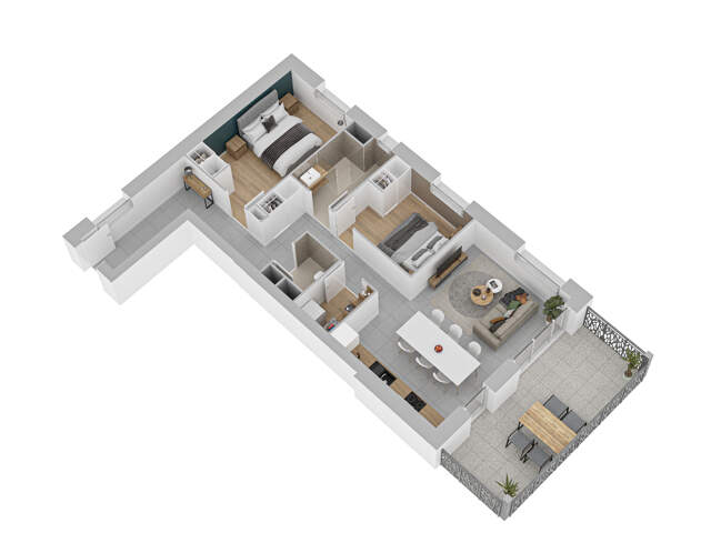 APPARTEMENT NEUF, TROISIÈME ÉTAGE, AVANNE, 72,30 M2, 3 PIECE — photo du bien