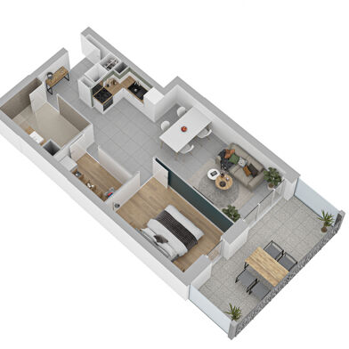 Appartement 2 pièces 188000 €