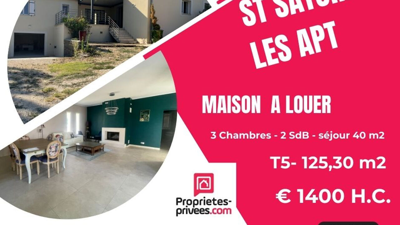 maison 5 pièces 125 m2 à louer à Saint-Saturnin-Lès-Apt (84490)