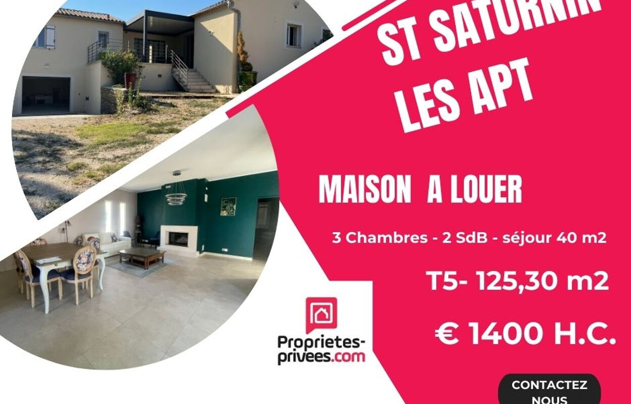 maison 5 pièces 125 m2 à louer à Saint-Saturnin-Lès-Apt (84490)