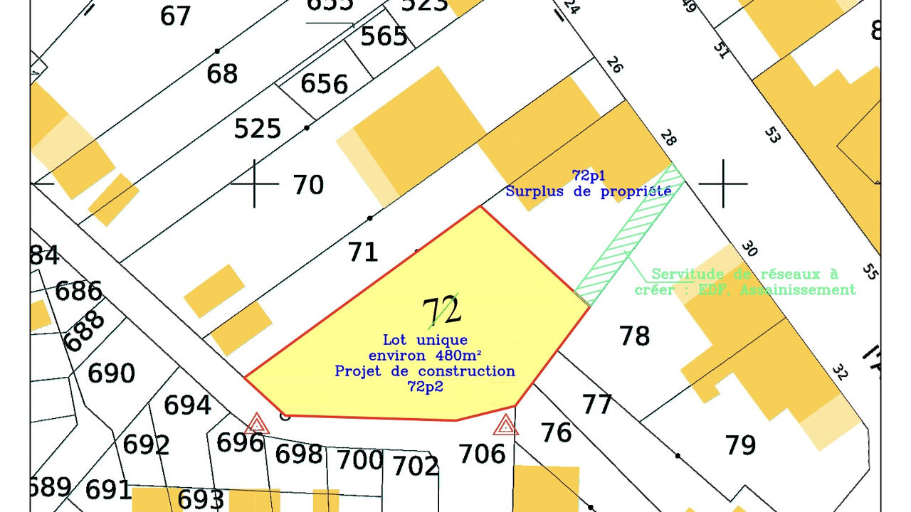 terrain  pièces 500 m2 à vendre à Arras (62000)