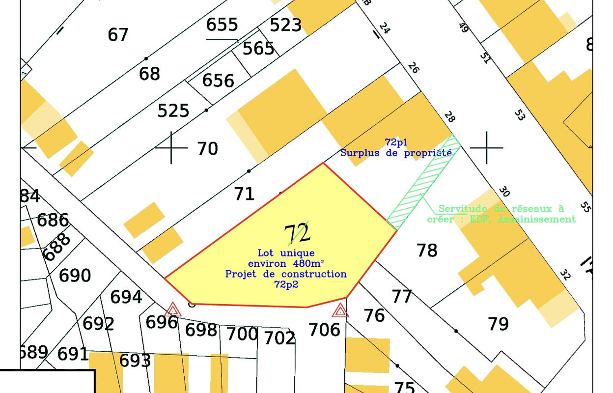 terrain  pièces 500 m2 à vendre à Arras (62000)