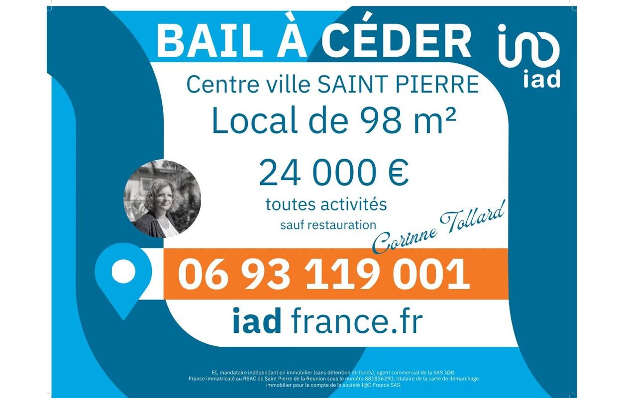 commerce  pièces 98 m2 à vendre à Saint-Pierre (97410)