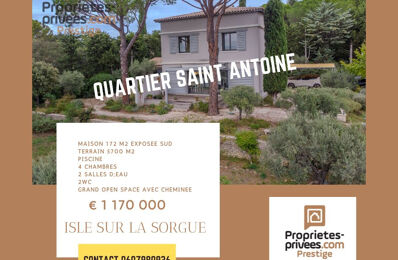 vente maison 1 170 000 € à proximité de Jonquerettes (84450)