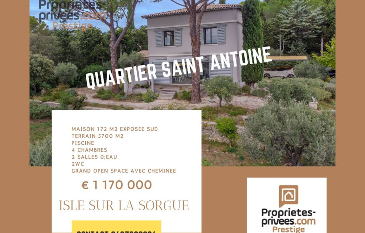 maison 6 pièces 172 m2 à vendre à L'Isle-sur-la-Sorgue (84800)