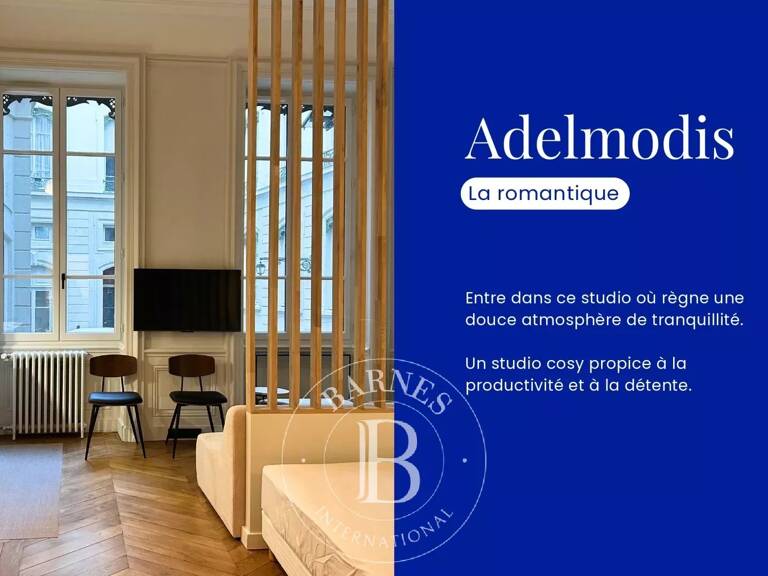 Lyon 6 - Foch - Studio d'exception meublé de 25,47 m² - Espace commun — photo 1