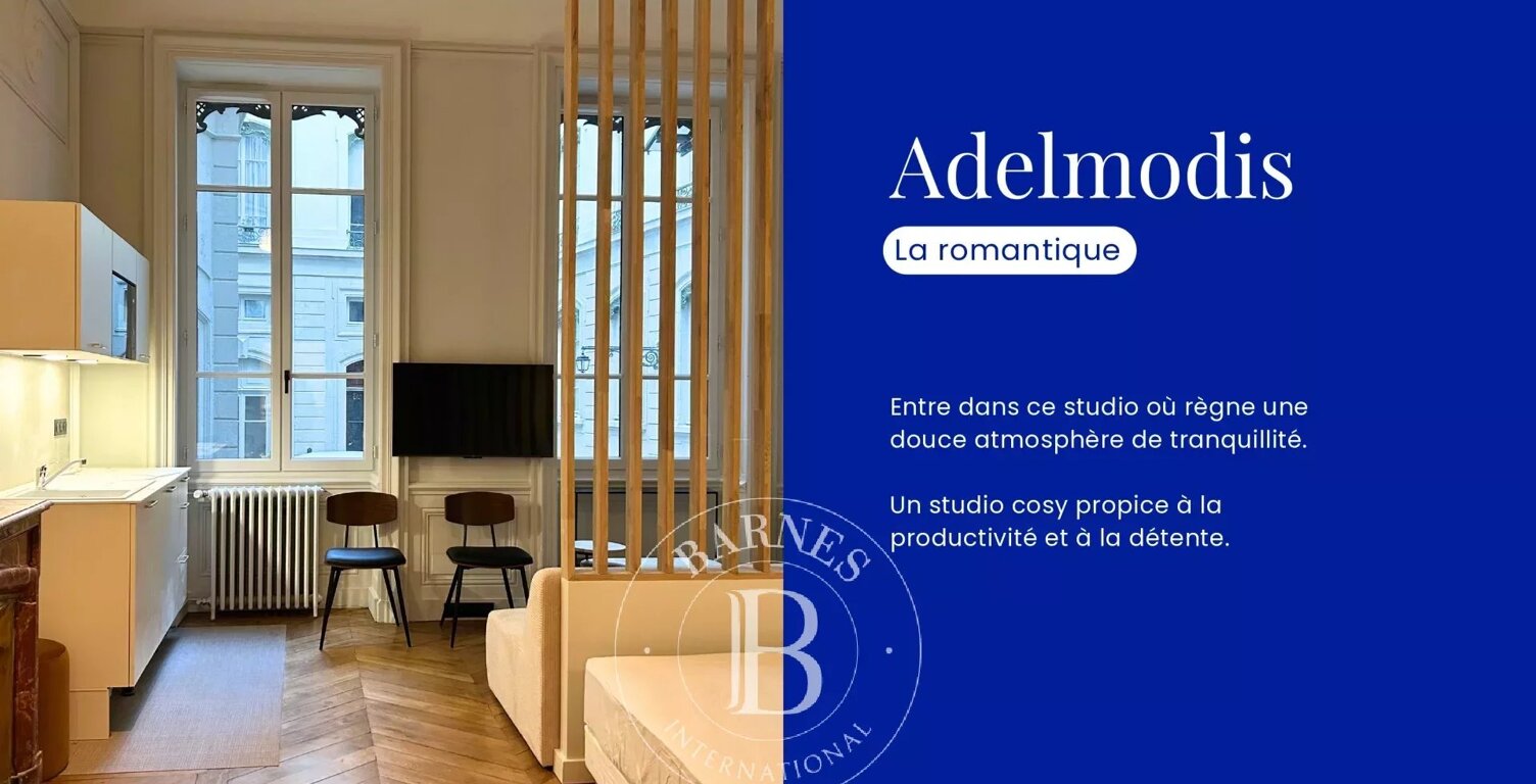 Lyon 6 - Foch - Studio d'exception meublé de 25,47 m² - Espace commun — photo 1