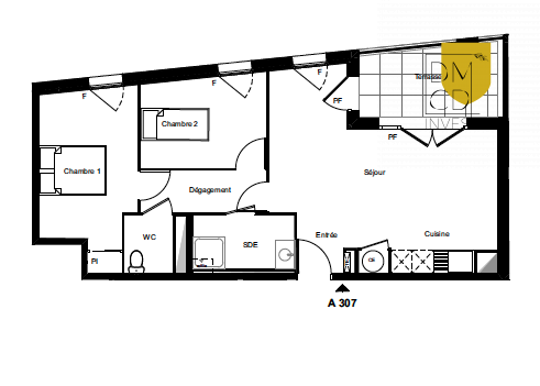 Aubagne Appartement 3 pièces 60 m²