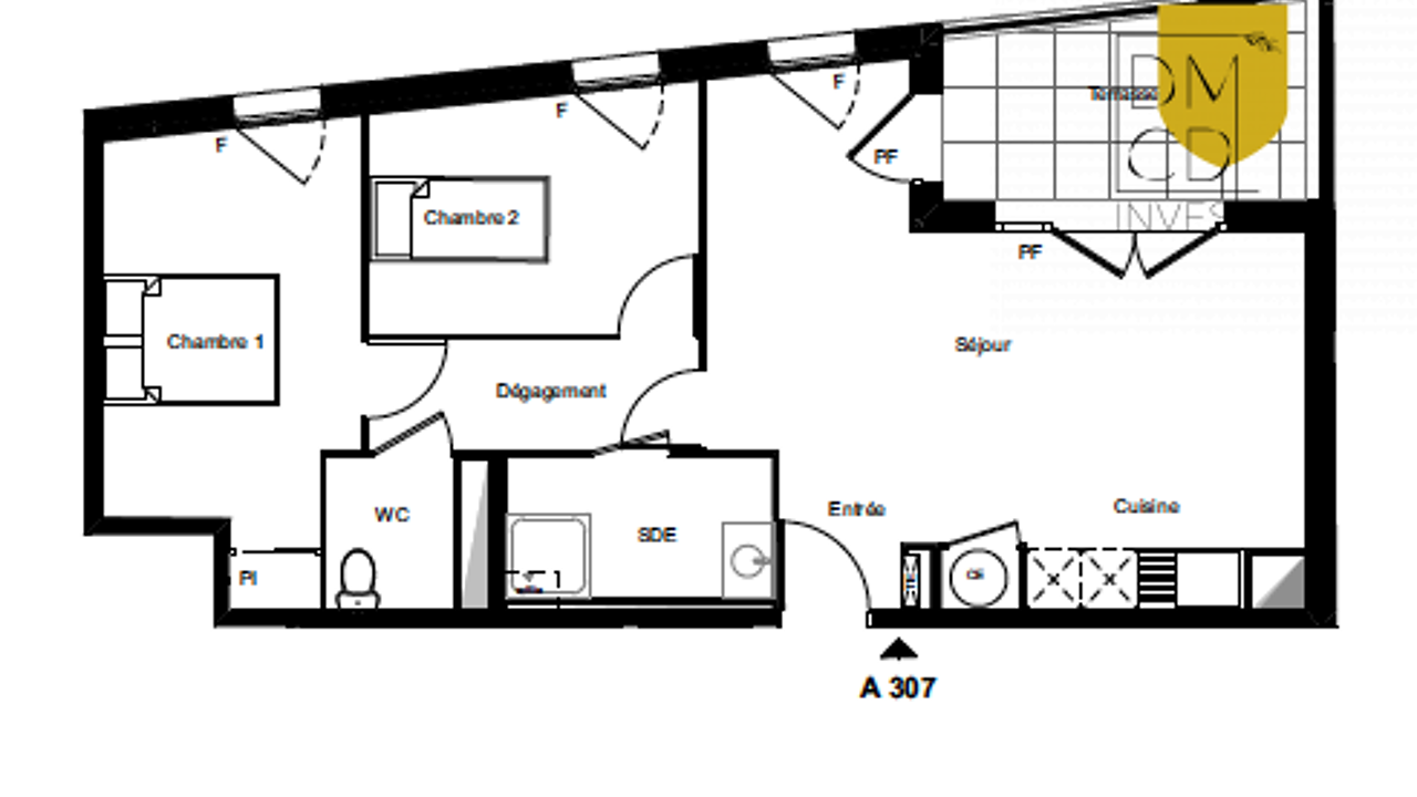 appartement 3 pièces 60 m2 à vendre à Aubagne (13400)