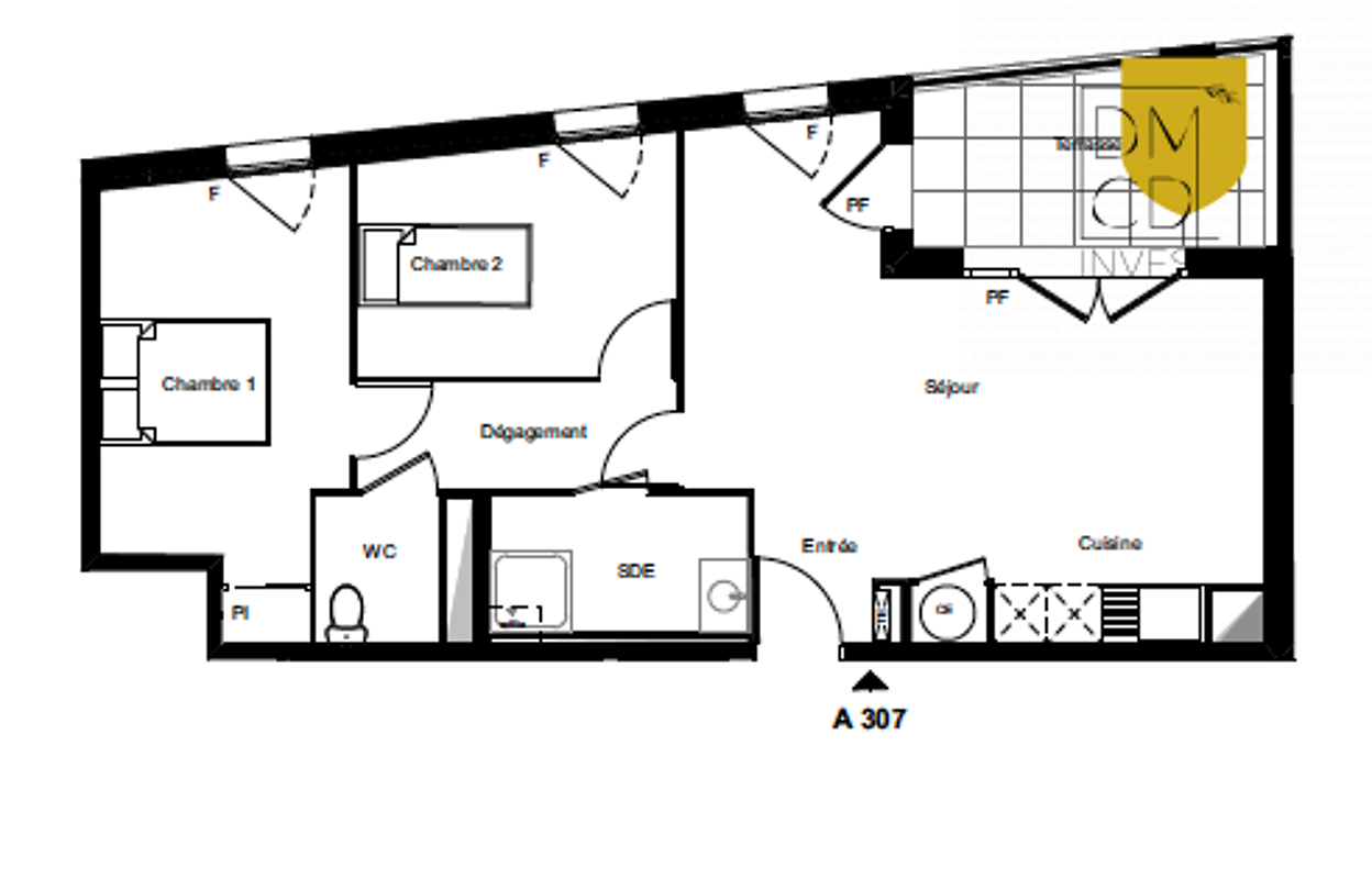 appartement 3 pièces 60 m2 à vendre à Aubagne (13400)