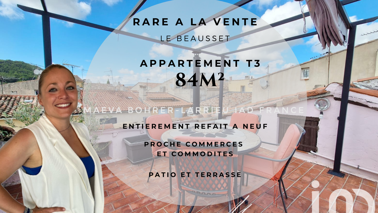 appartement 3 pièces 84 m2 à vendre à Le Beausset (83330)