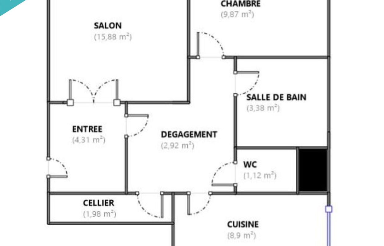 appartement 2 pièces 48 m2 à vendre à Garges-Lès-Gonesse (95140)