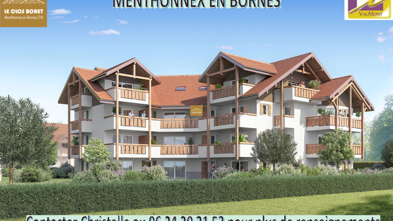 appartement 4 pièces 89 m2 à vendre à Menthonnex-en-Bornes (74350)