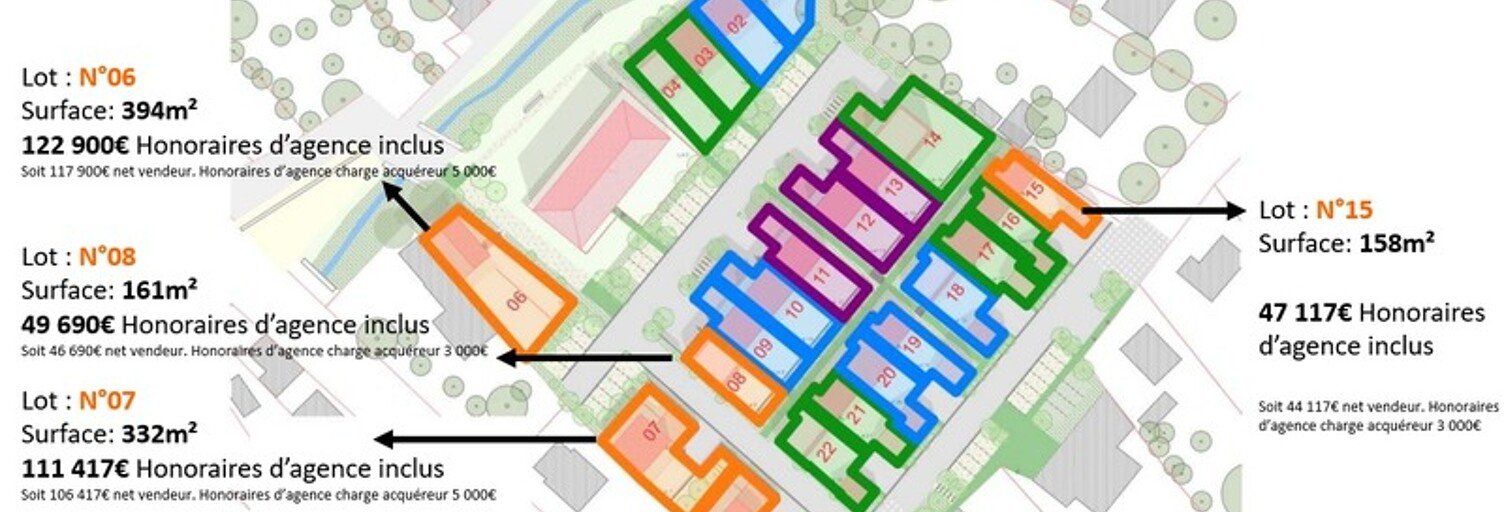 Terrain  332 m² à vendre à Pleslin-Trigavou (22490)