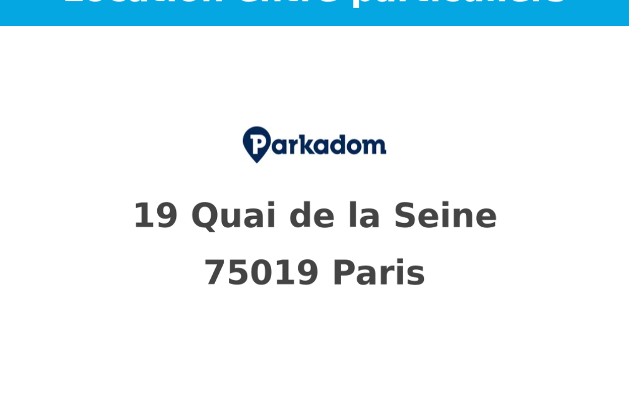 garage  pièces  m2 à louer à Paris 19 (75019)