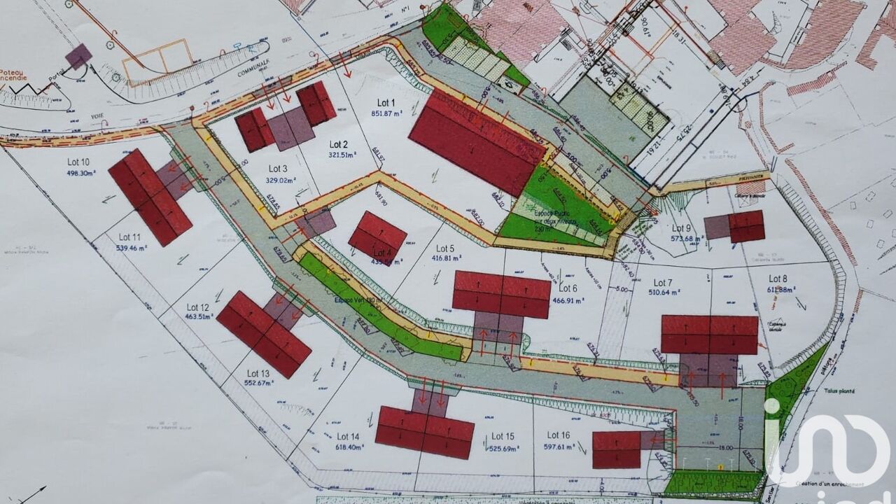 terrain  pièces 463 m2 à vendre à Longessaigne (69770)